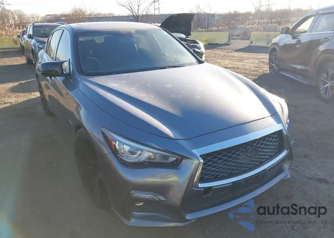 2018 Infiniti Q50 3.0T Red Sport 400 from USA, damaged, VIN JN1FV7AP7JM460950
